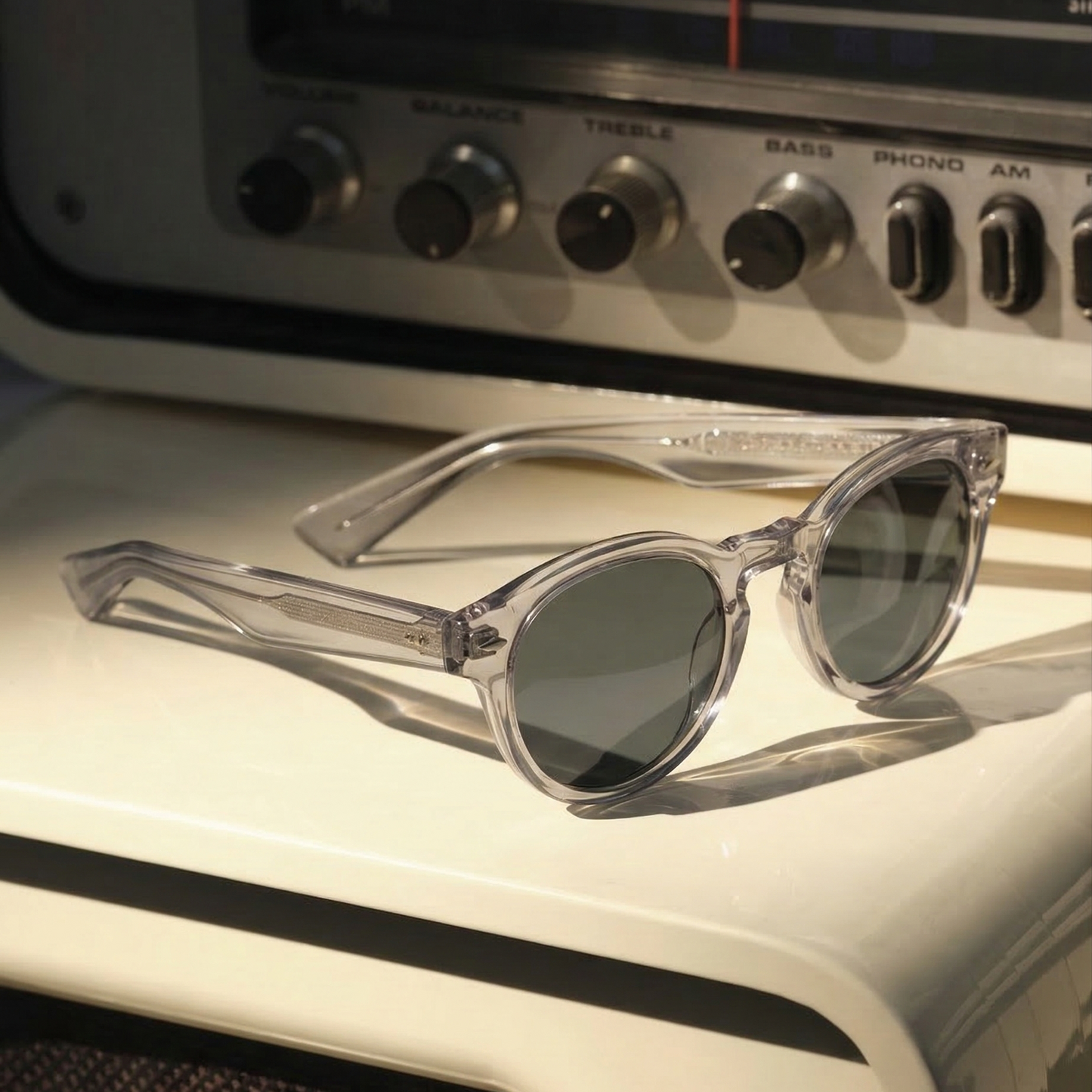 Amani Shades| Gray Transparent, Sunglasses